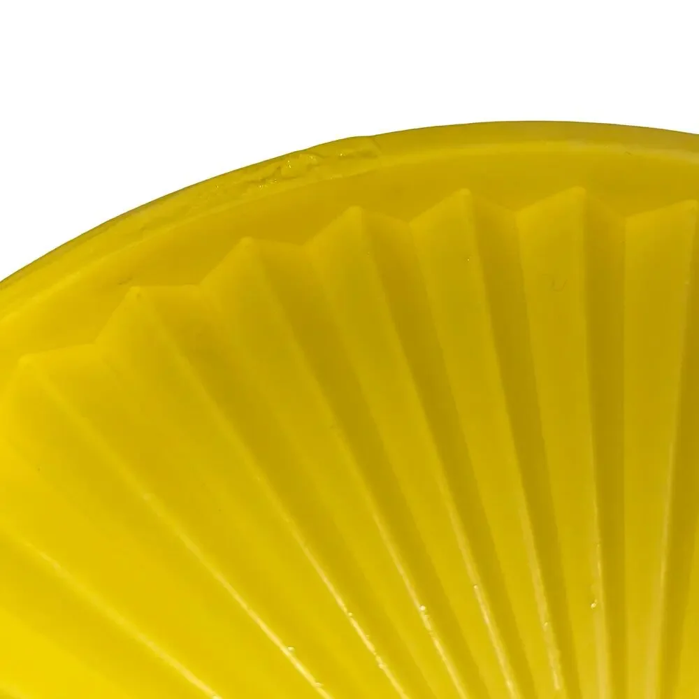 Tupperware 1204 1205 Yellow Servalier Bowl Set Starburst Lid Canister Vintage